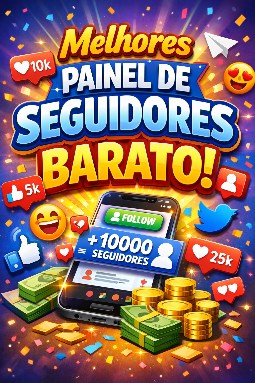 Painel de Seguidores Barato